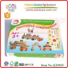 EZ5015 Hardwood Nut Screw Wooden Combination Toy for kids